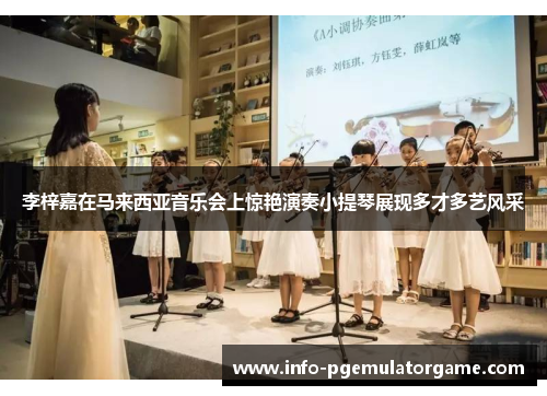 李梓嘉在马来西亚音乐会上惊艳演奏小提琴展现多才多艺风采